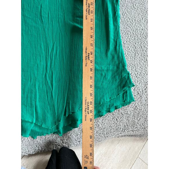 Soft Surroundings Tank Top Medium Lined Gauze Sleeveless Green Cotton Boho Beach - Picture 9 of 11